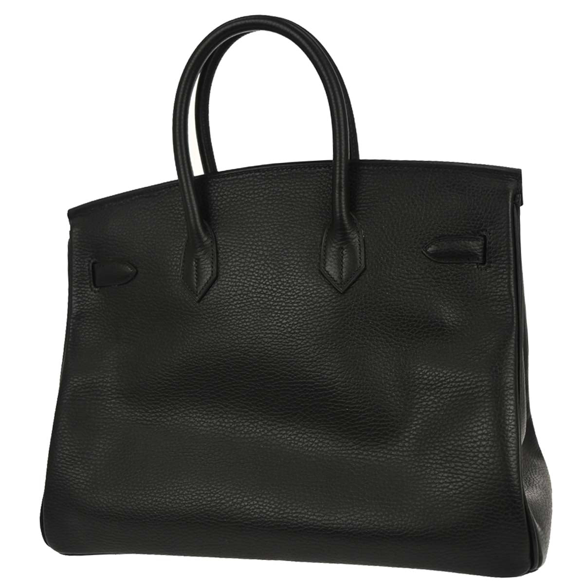 Hermes Black Ardennes Birkin 35 Handbag