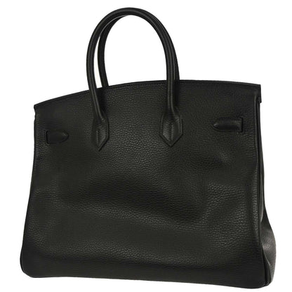 Hermes Black Ardennes Birkin 35 Handbag