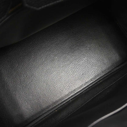 Hermes Black Ardennes Birkin 35 Handbag