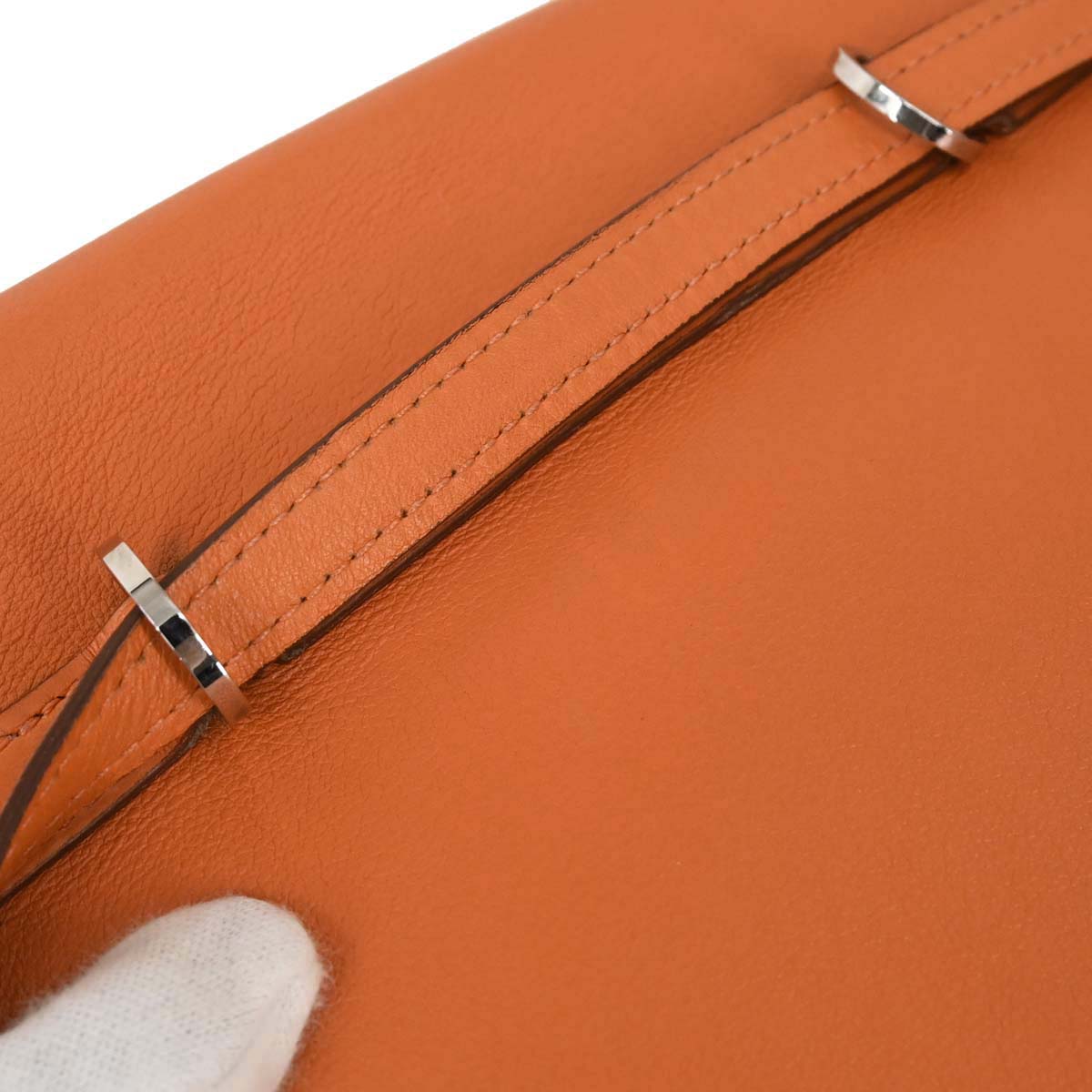 Hermes Orange Swift Kelly Danse 2 5way Bum Clutch Shoulder Bag