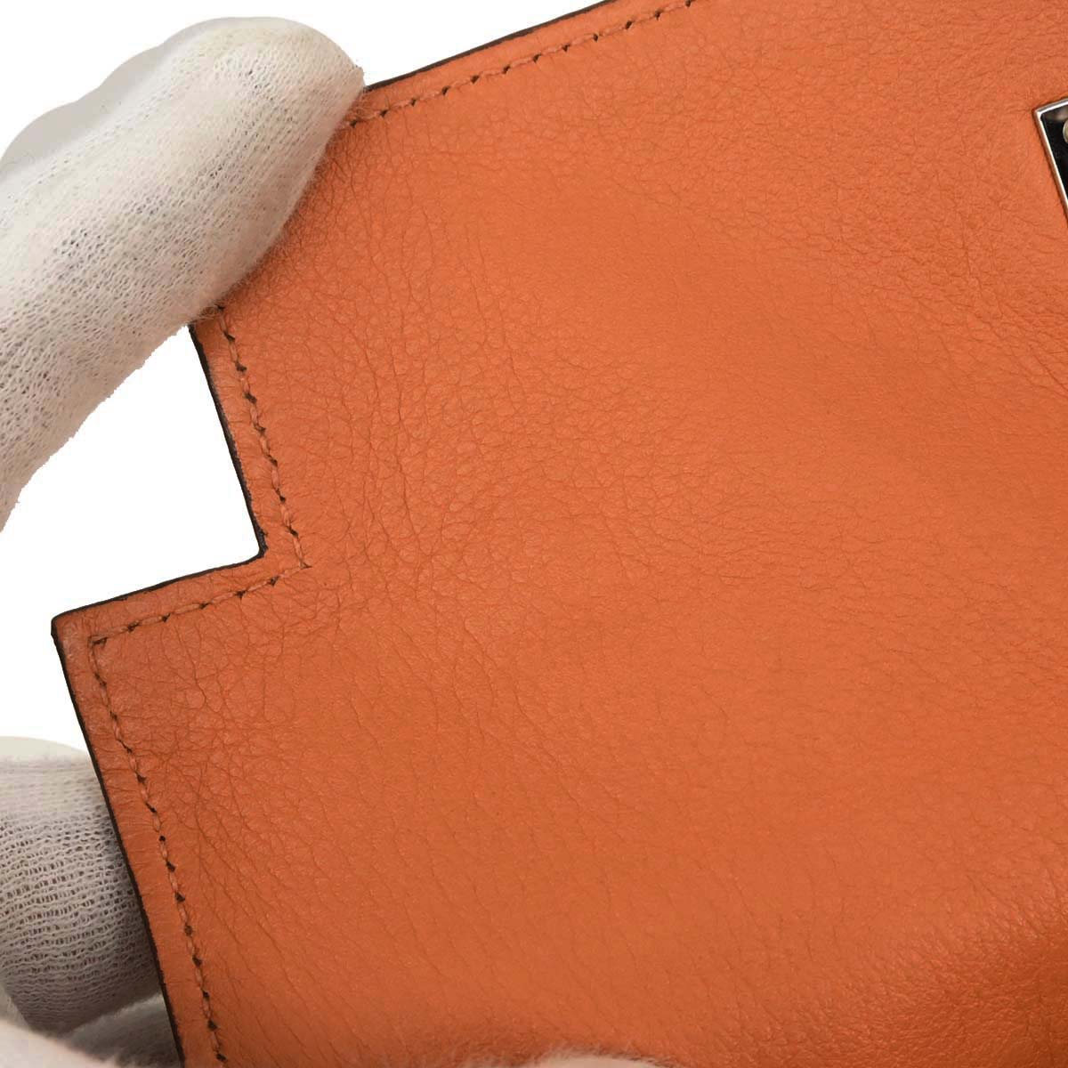 Hermes Orange Swift Kelly Danse 2 5way Bum Clutch Shoulder Bag