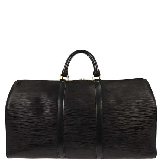 Louis Vuitton 1993 Black Epi Keepall 50 Travel Handbag M42962