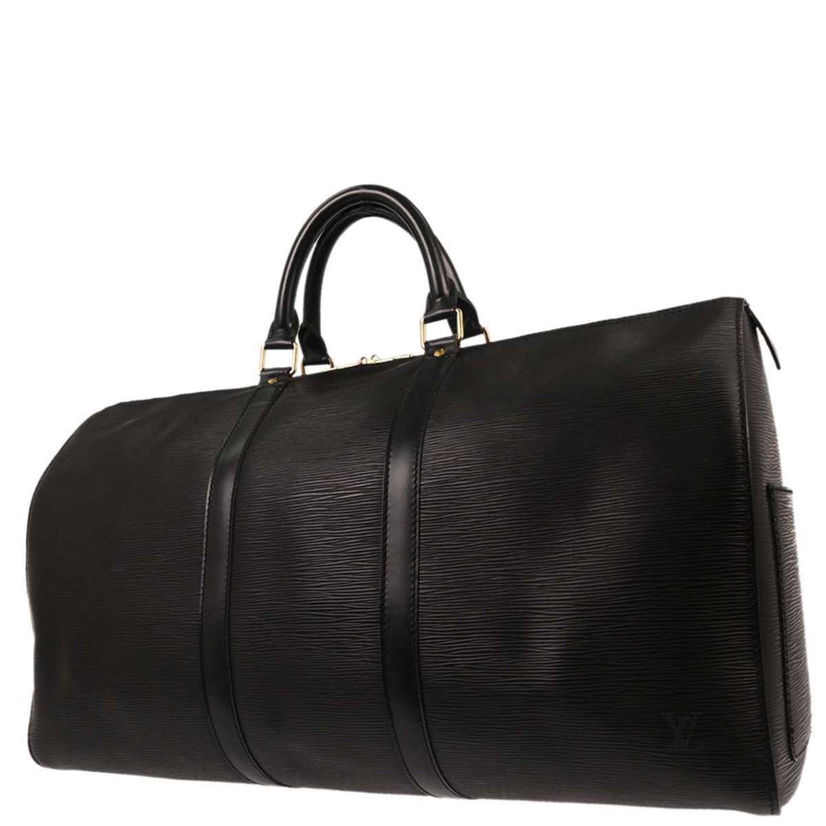 Louis Vuitton 1993 Black Epi Keepall 50 Travel Handbag M42962