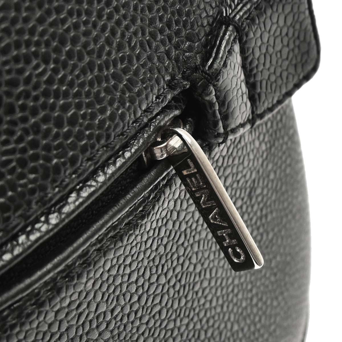 Chanel 2006-2008 Black Caviar Skin Bowling Bag 27