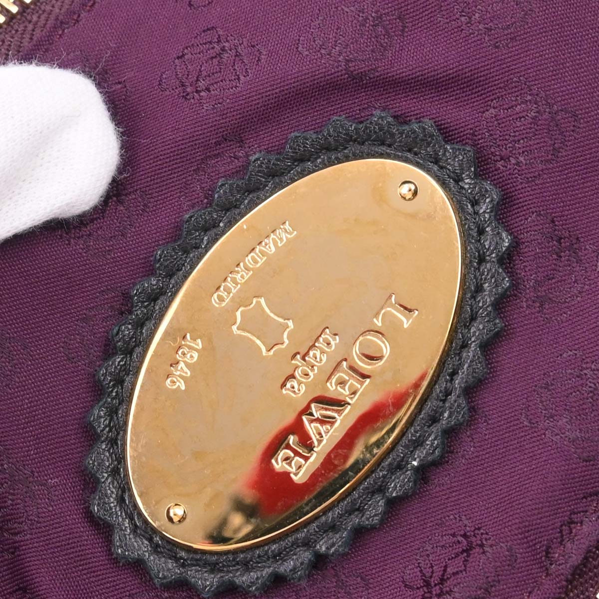 Loewe Black Lambskin Nappa Aire Handbag