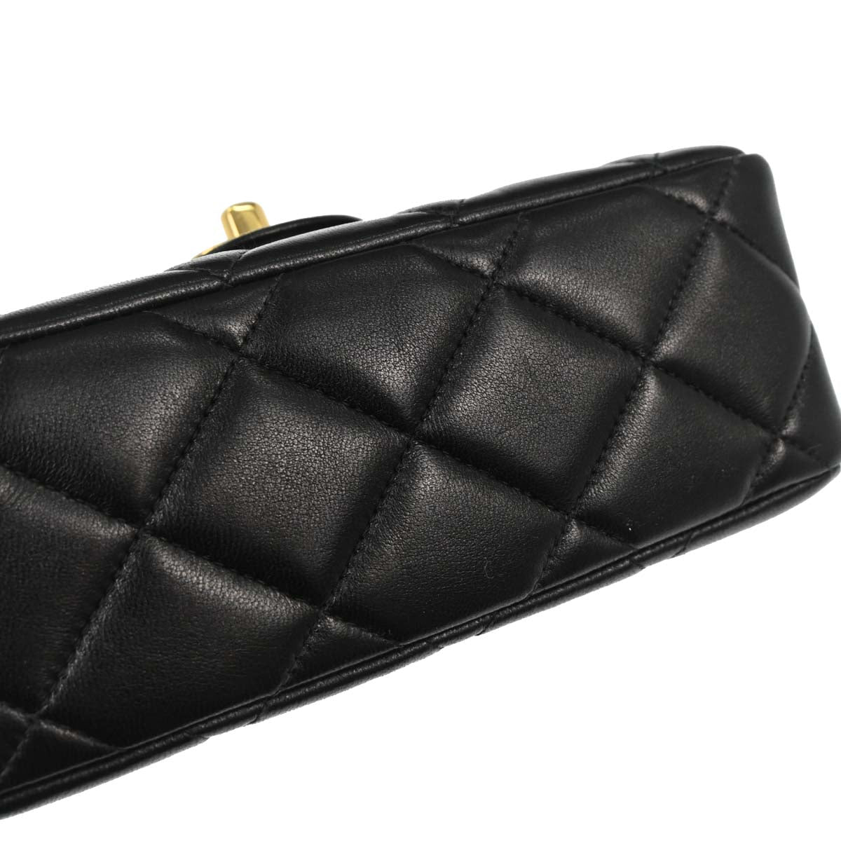 Chanel 1996-1997 Black Lambskin Shoulder Bag