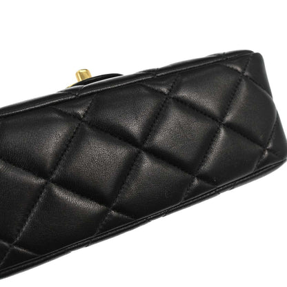 Chanel 1996-1997 Black Lambskin Shoulder Bag