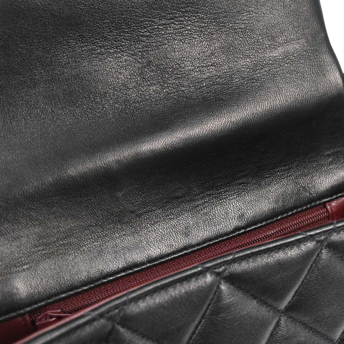 Chanel 1996-1997 Black Lambskin Shoulder Bag