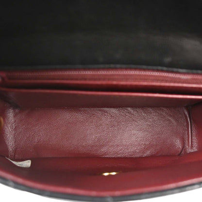 Chanel 1996-1997 Black Lambskin Shoulder Bag