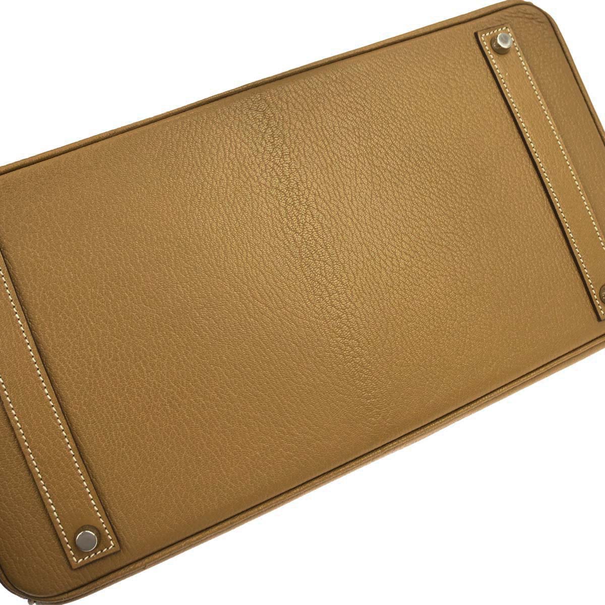 Hermes Beige Chevre Coromandel Birkin 40 Handbag