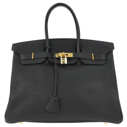 Hermes Black Togo Birkin 35 Handbag