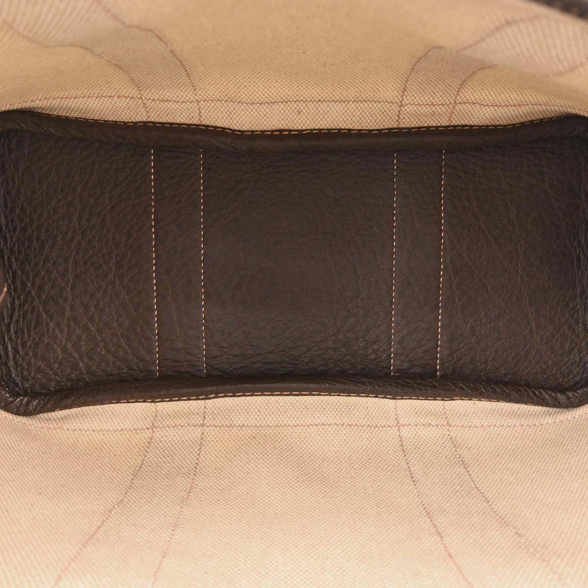 Hermes Beige Toile H Buffalo Garden Party 30 TPM Tote Handbag