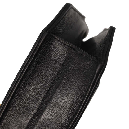 Chanel 1989-1991 Black Lambskin Octagon Shoulder Bag