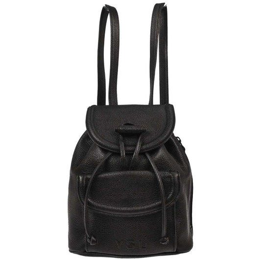 Yves Saint Laurent Black Leather Backpack