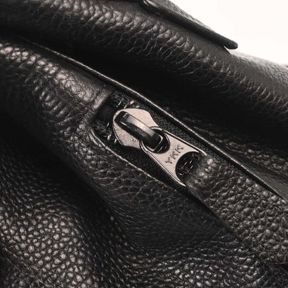 Yves Saint Laurent Black Leather Backpack