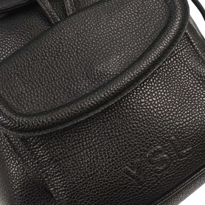 Yves Saint Laurent Black Leather Backpack