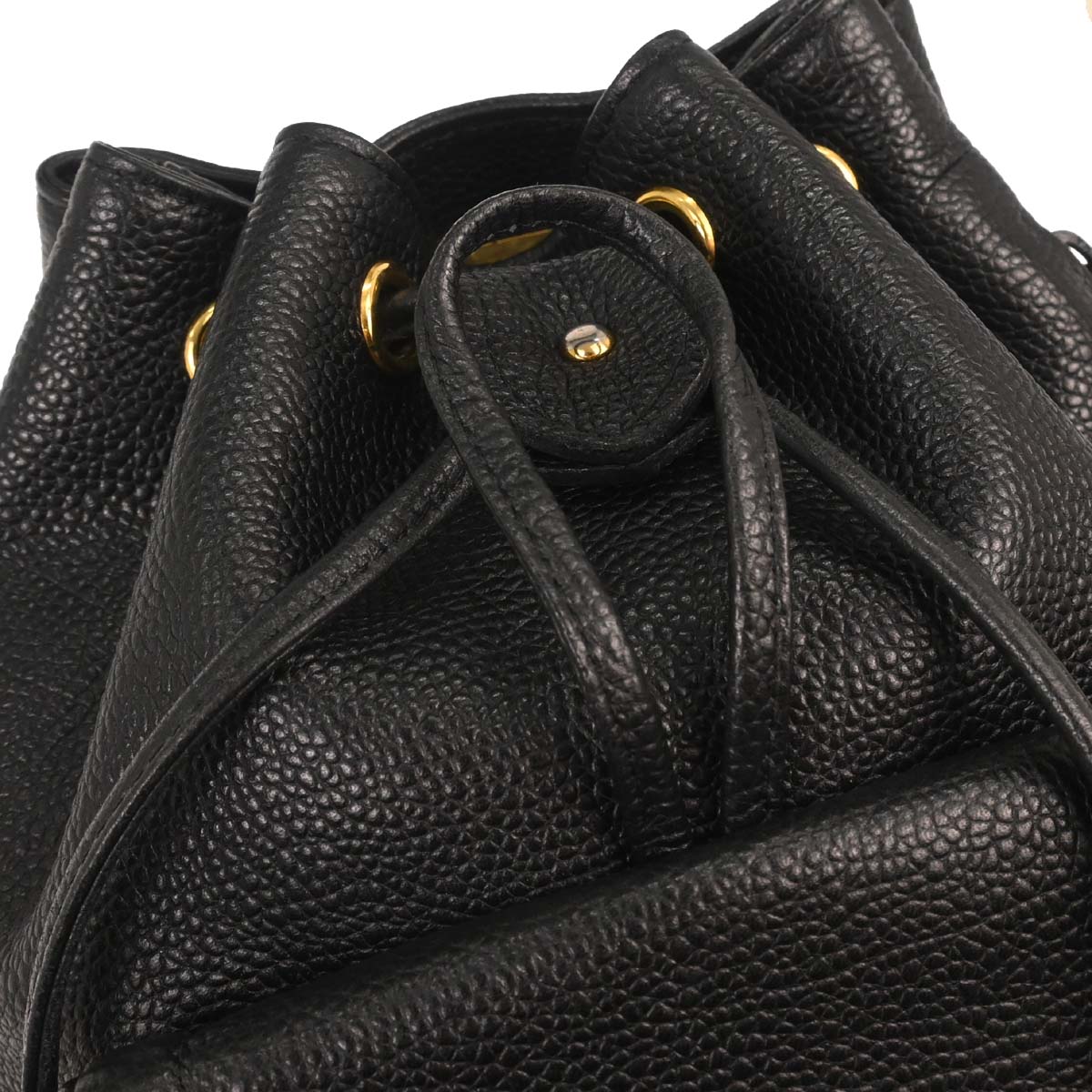 Yves Saint Laurent Black Leather Backpack