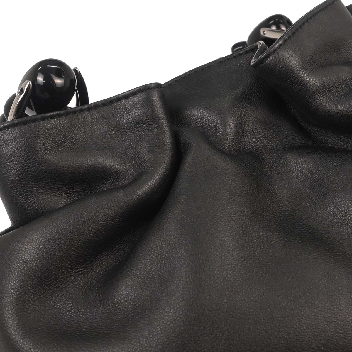 Christian Dior Black Leather Malice Handbag