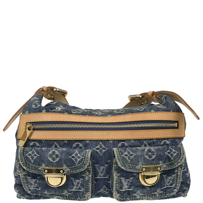 Louis Vuitton Blue Monogram Denim Baggy PM Shoulder Bag M95049
