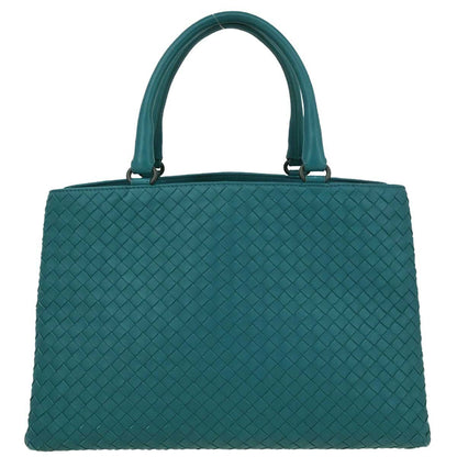 Bottega Veneta Light Blue Lambskin Intrecciato Tote Bag