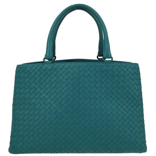 Bottega Veneta Light Blue Lambskin Intrecciato Tote Bag