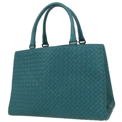 Bottega Veneta Light Blue Lambskin Intrecciato Tote Bag