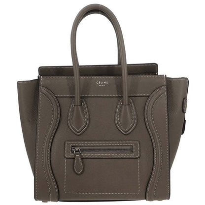 Celine Brown Luggage Micro Tote Handbag
