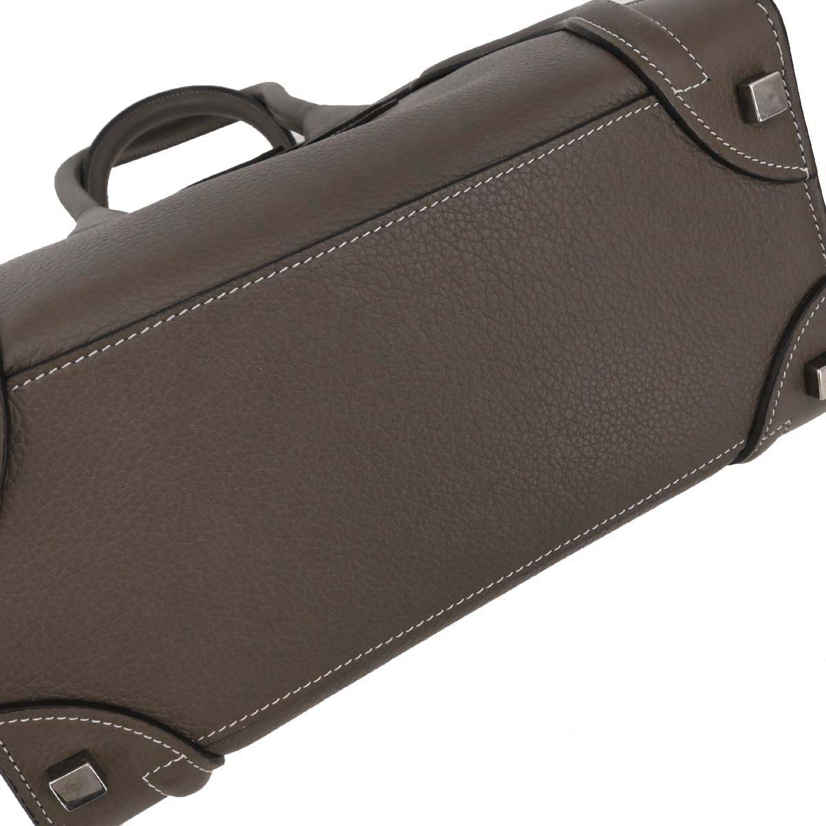 Celine Brown Luggage Micro Tote Handbag