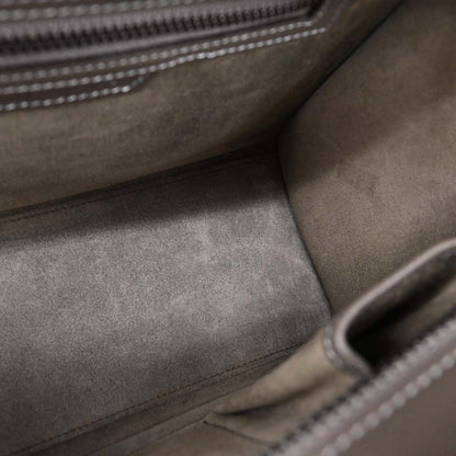 Celine Brown Luggage Micro Tote Handbag