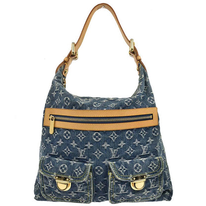Louis Vuitton 2005 Monogram Denim Baggy GM Shoulder Bag M95048