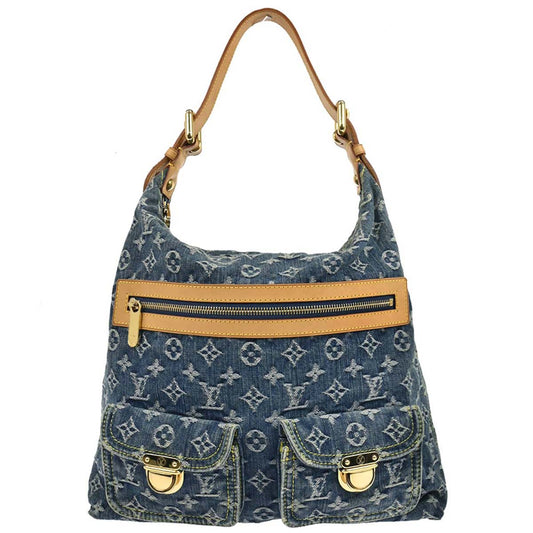 Louis Vuitton 2005 Monogram Denim Baggy GM Shoulder Bag M95048
