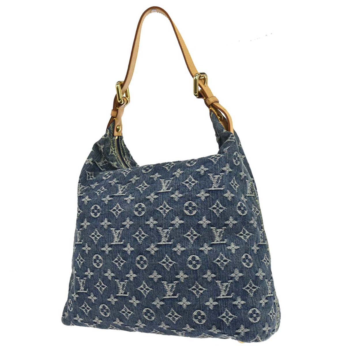 Louis Vuitton 2005 Monogram Denim Baggy GM Shoulder Bag M95048