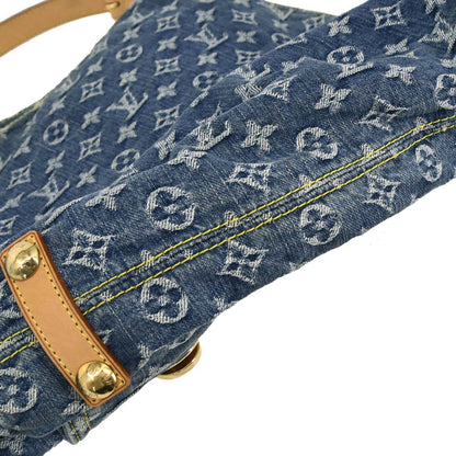 Louis Vuitton 2005 Monogram Denim Baggy GM Shoulder Bag M95048