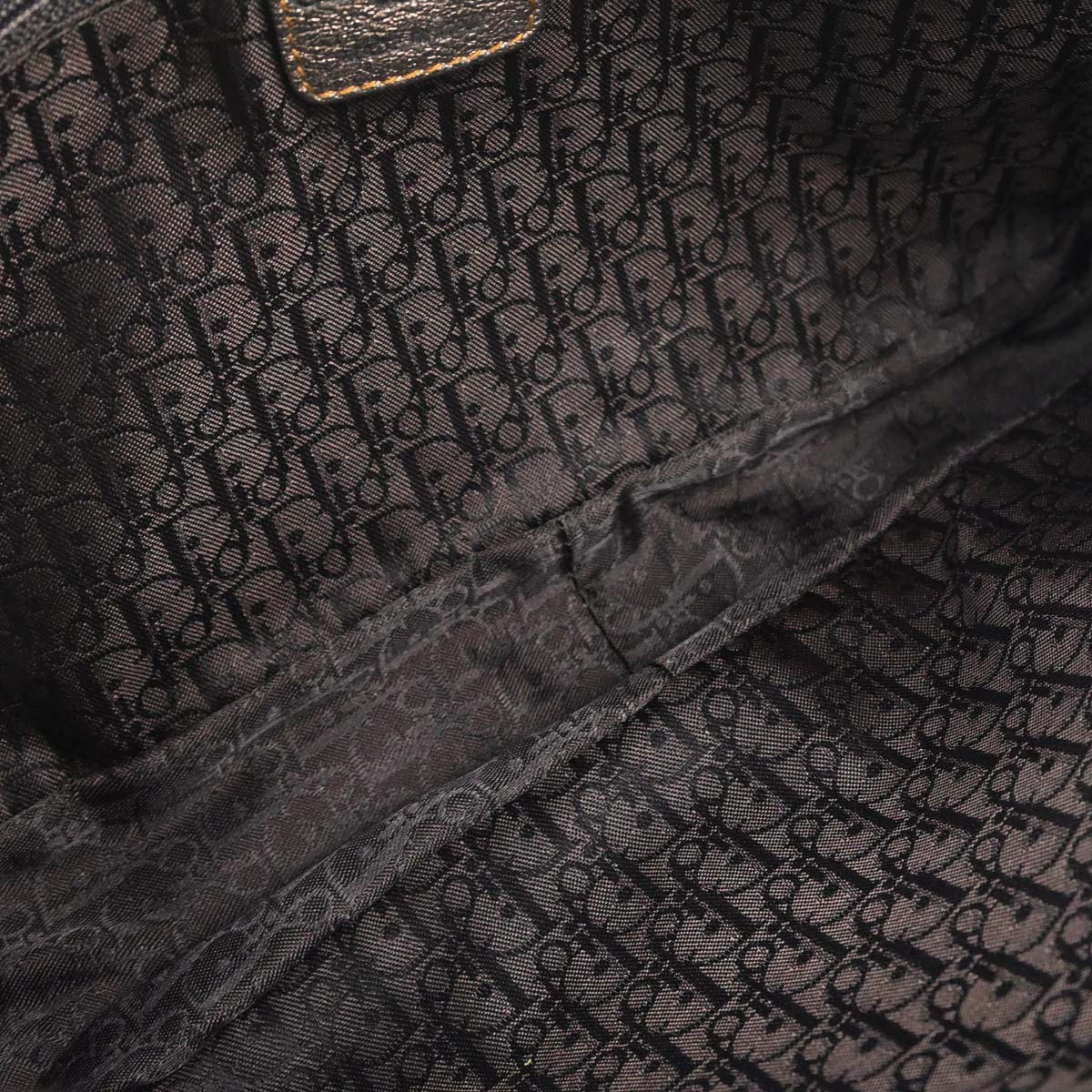 Christian Dior Metallic Bronze Gaucho Shoulder Bag