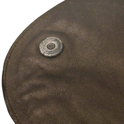 Christian Dior Metallic Bronze Gaucho Shoulder Bag