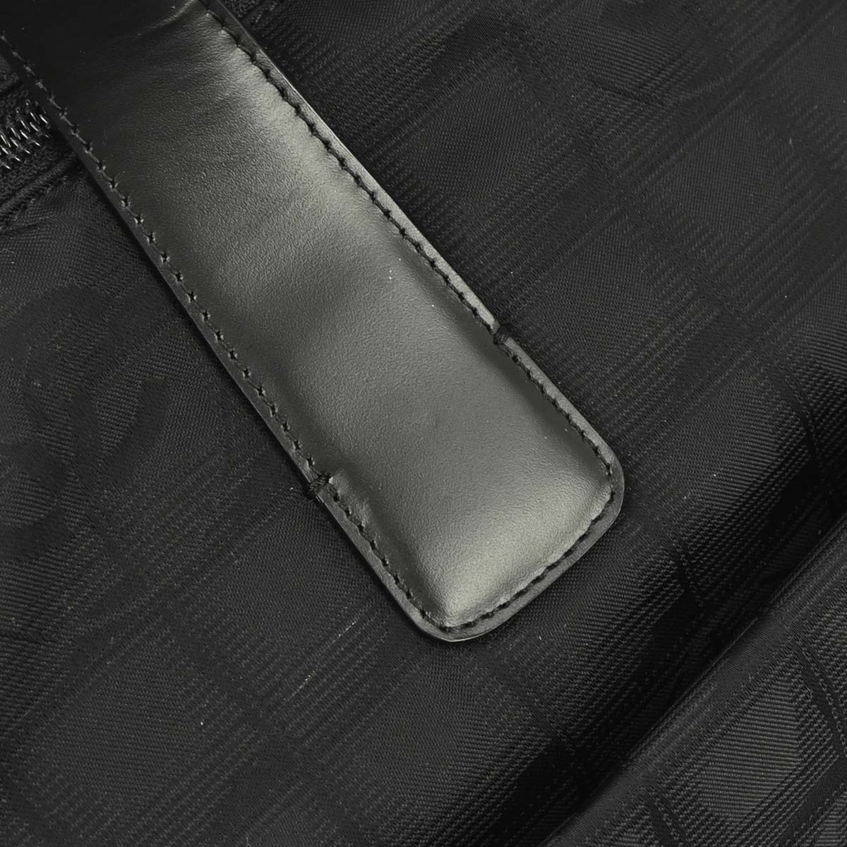 Chanel 2005-2006 Black Jacquard Nylon Travel Line Tote Handbag