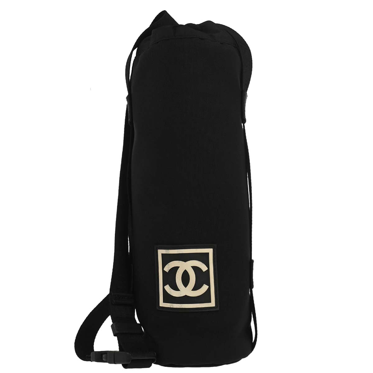 Chanel 2003-2004 Black Nylon Sport Line Bottle Holder Shoulder Bag