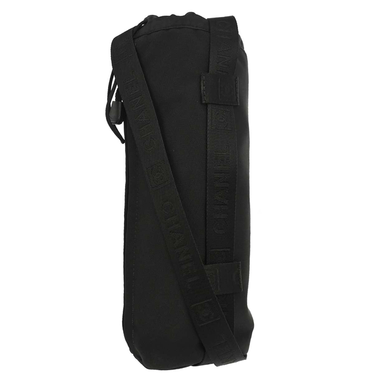 Chanel 2003-2004 Black Nylon Sport Line Bottle Holder Shoulder Bag