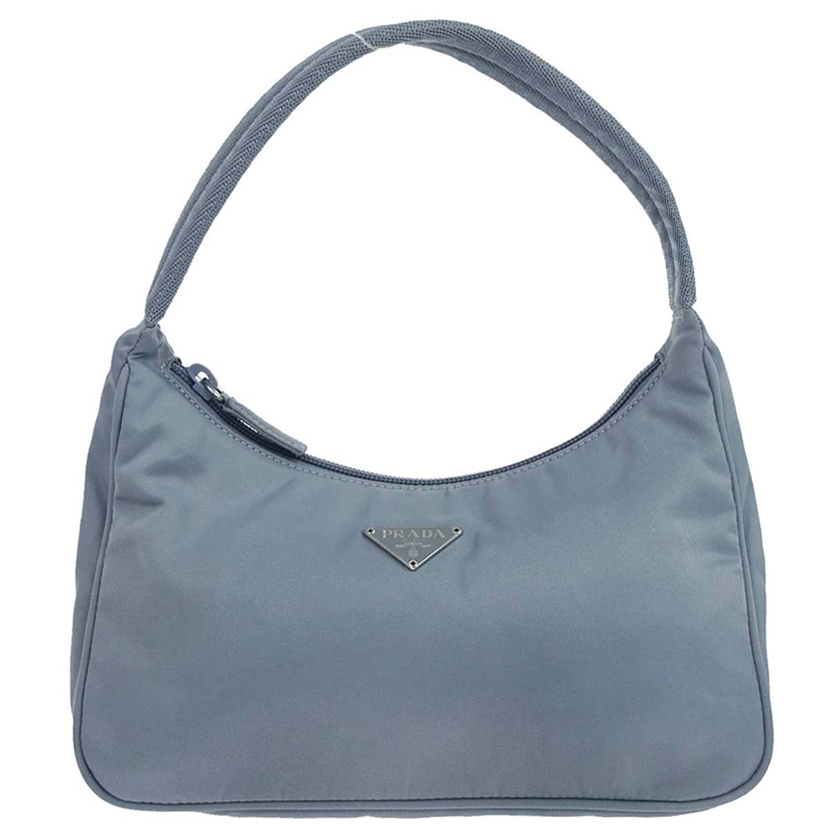 Prada Light Blue Nylon Handbag