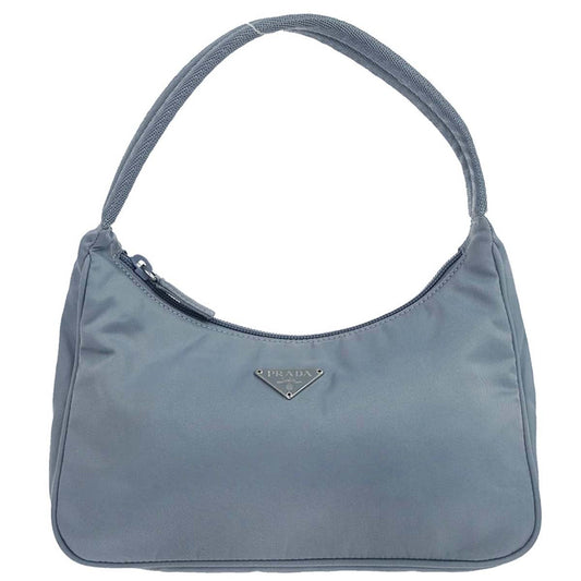 Prada Light Blue Nylon Handbag