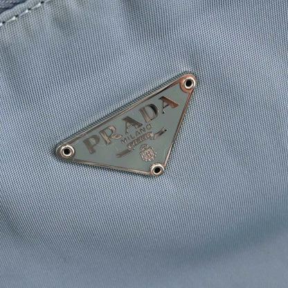 Prada Light Blue Nylon Handbag
