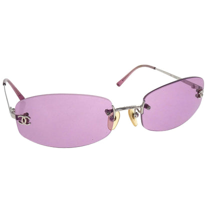 Chanel Sunglasses Eyewear Purple Small Good