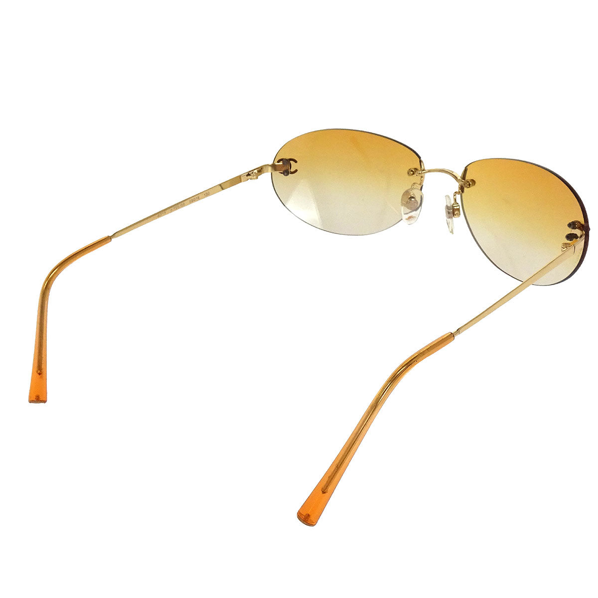 Chanel Sunglasses Eyewear Orange Small Good