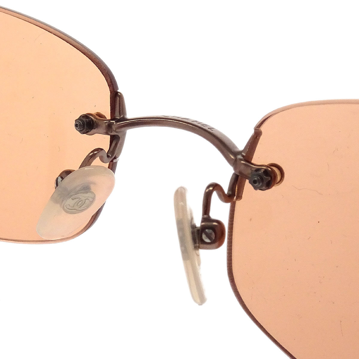 Chanel Sunglasses Eyewear Orange Small Good
