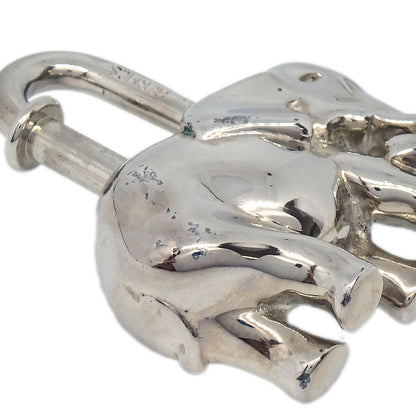 Hermes 1988 Elephant Cadena Silver Small Good
