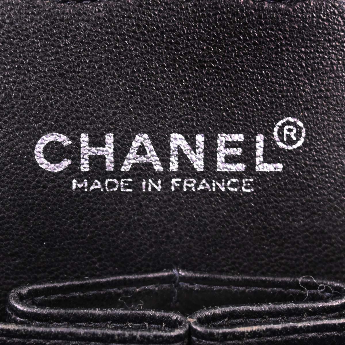 Chanel 2000-2002 Black Caviar Skin Medium Classic Double Flap Shoulder Bag