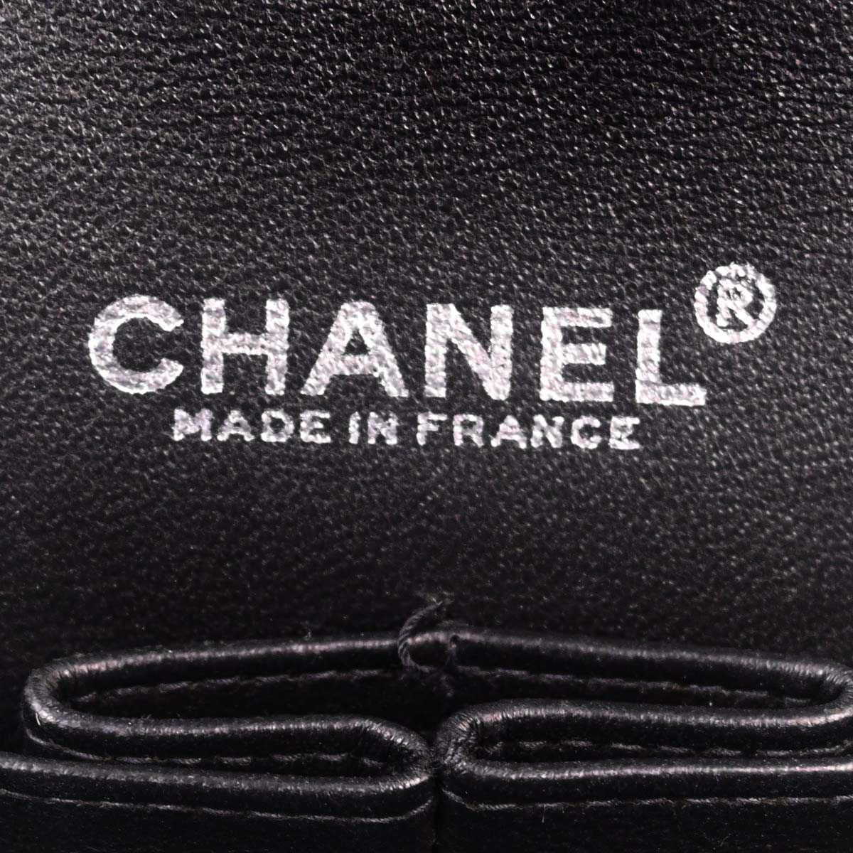 Chanel 2000-2002 Black Caviar Skin Medium Classic Double Flap Shoulder Bag
