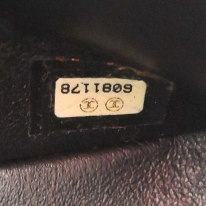 Chanel 2000-2002 Black Caviar Skin Medium Classic Double Flap Shoulder Bag