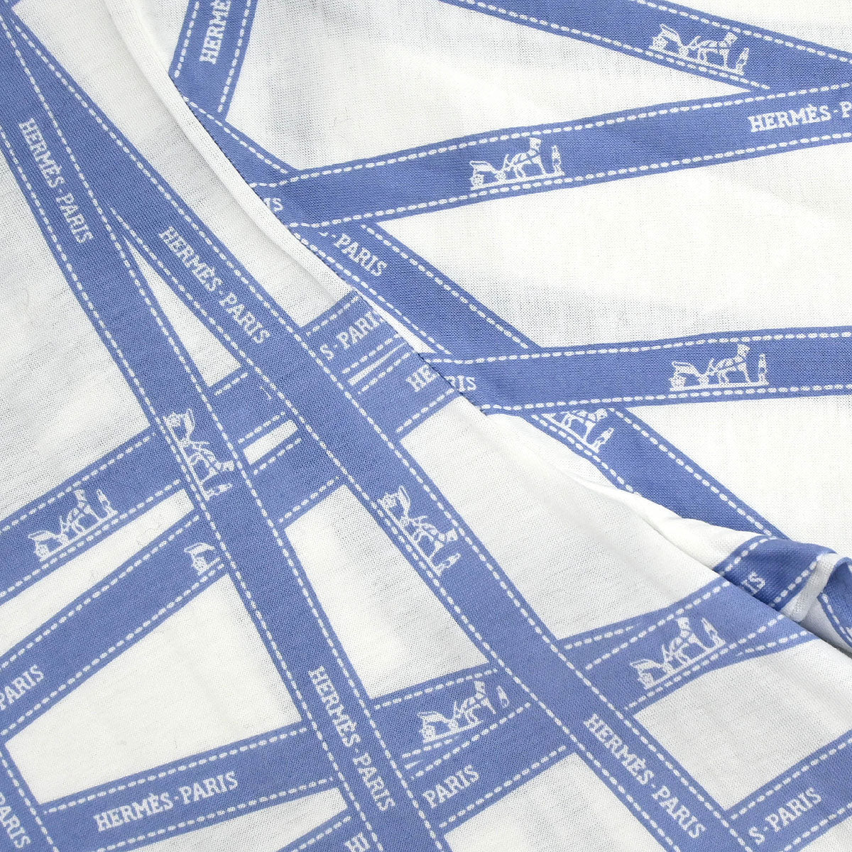 Hermes Short Sleeve T-shirt Top White #LA