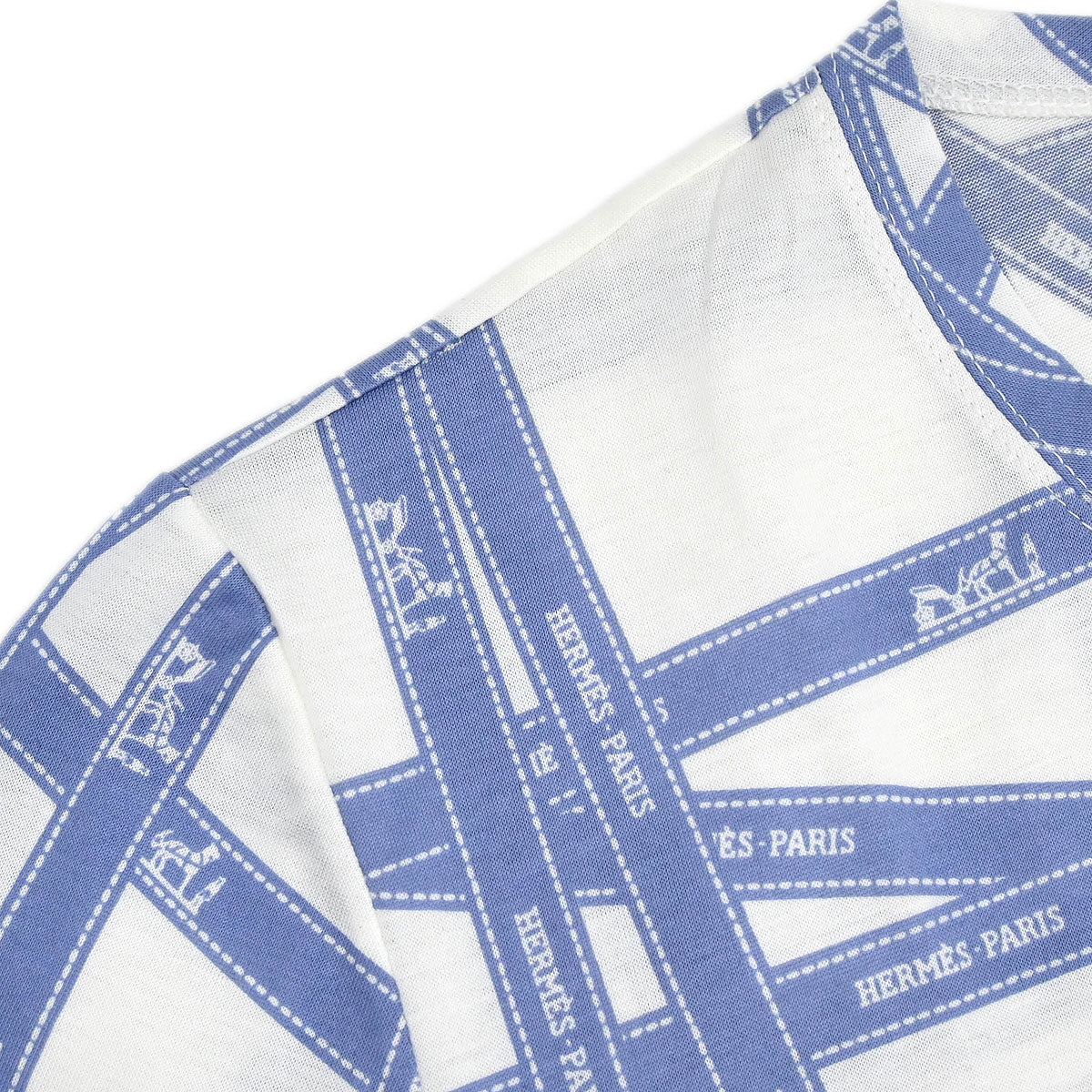 Hermes Short Sleeve T-shirt Top White #LA